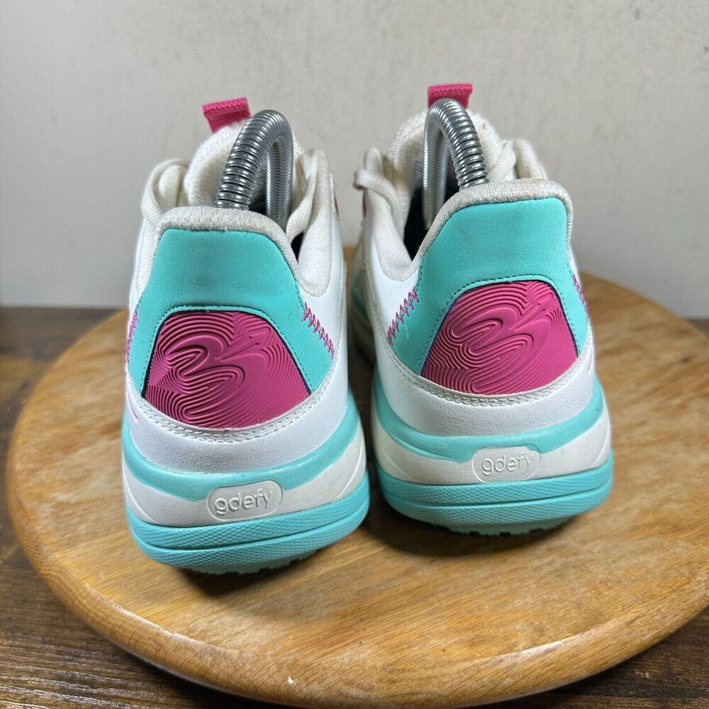 Gravity Defyer Gdefy Sneakers‎ Shoes TB9037FWP White Blue Women's Size 6.5 - Picture 4 of 8